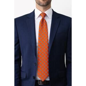Rivets of Boston Oregon State Beavers Silk Tie Orange OSU Logo